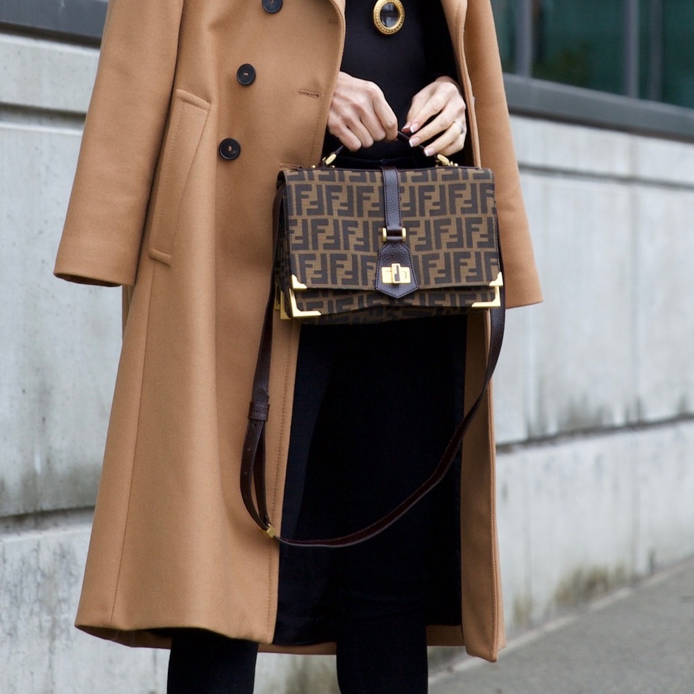 Fendi Zucca Print Classic No.1 Mesenger Bag in Canvas.  In great condition.